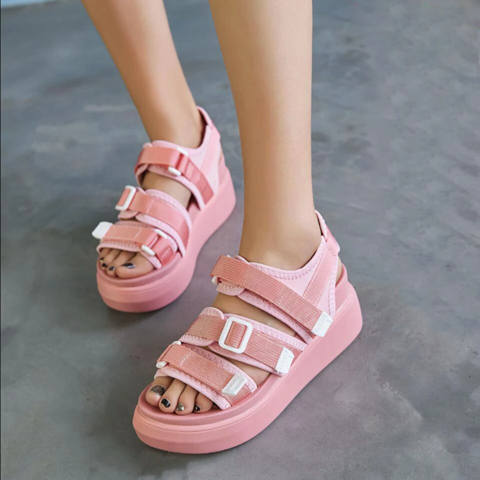 Koovan Women Sandals Loop Hook Shoes 2019 Thick-soled Roman Sandals Summer Cake Student Summer Beach Shoes
Koovan Women Sandals Loop Hook Shoes 2019 Thick-soled Roman Sandals Summer Cake Student Summer Beach Shoes