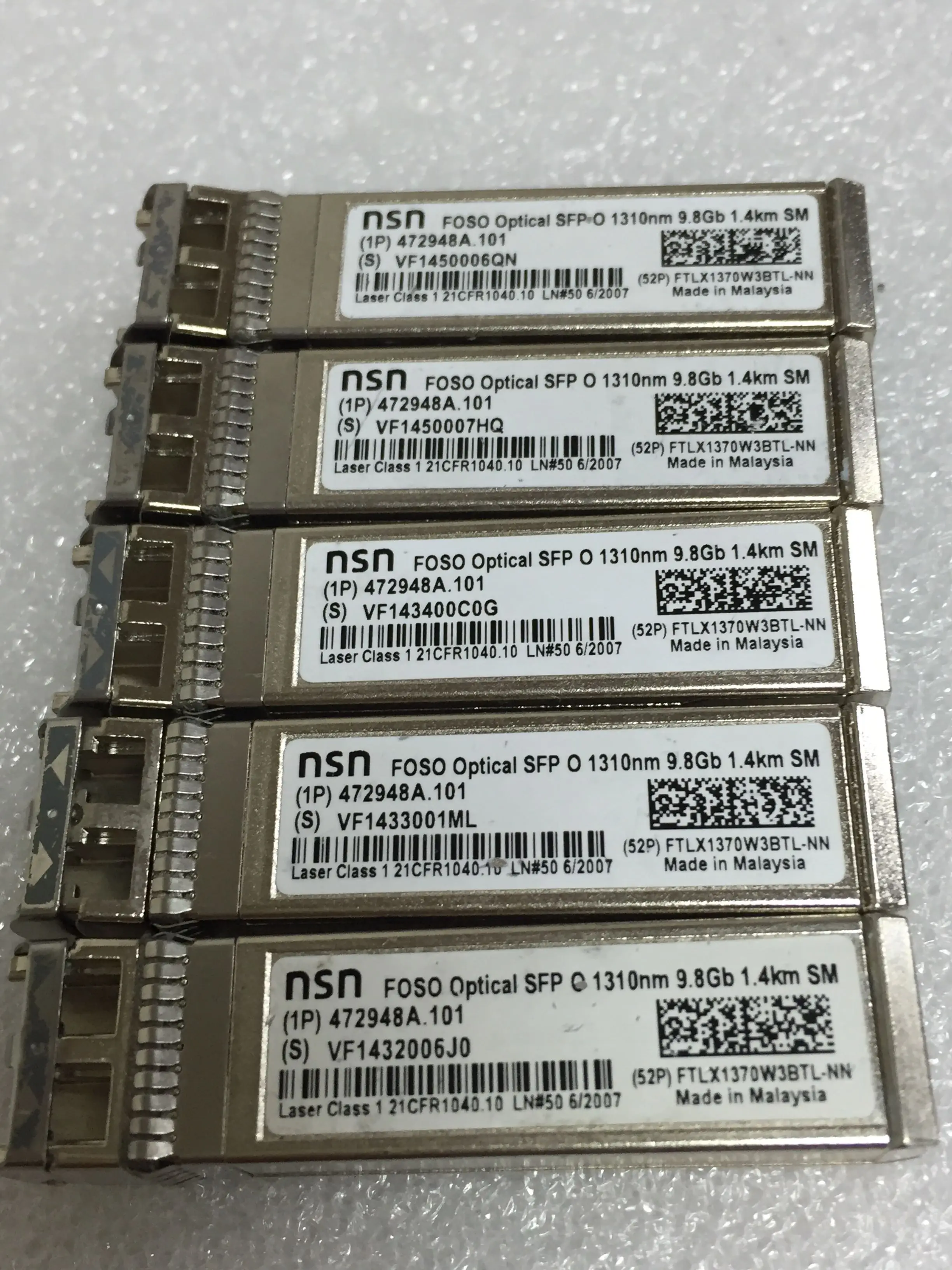 Nsn FTLX1370W3BTL-NN SFP + SM FOSO Optical SFP O 1310nm 9,8G 1,4 км, одиночный режим.
Nsn FTLX1370W3BTL-NN SFP + SM FOSO Optical SFP O 1310nm 9,8G 1,4 км, одиночный режим.