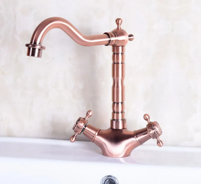 Vintage Red Copper Antique Brass Dual Cross Handles Swivel Spout Bathroom Basin Kitchen Sink Faucet Cold & Hot Mixer Tap anf255
Vintage Red Copper Antique Brass Dual Cross Handles Swivel Spout Bathroom Basin Kitchen Sink Faucet Cold & Hot Mixer Tap anf255