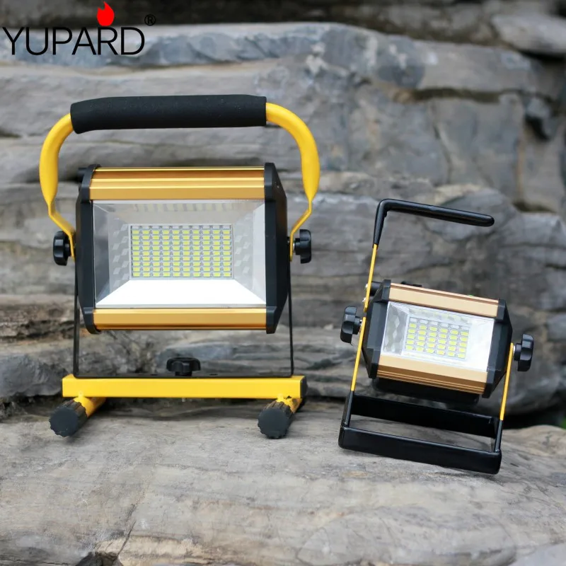 

YUPARD 100W 50W flood light Searchlight Spotlight Brightness LED flashlight Outdoor camping 18650 rechargeable battery charger