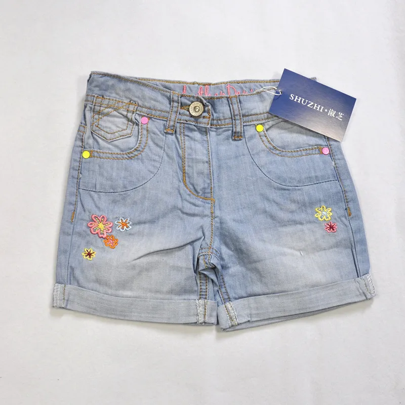 SHUZHI summer style fashion Grils Denim shorts Baby flower demin shorts for kids girls children shorts kids jeans 2-10Y
SHUZHI summer style fashion Grils Denim shorts Baby flower demin shorts for kids girls children shorts kids jeans 2-10Y