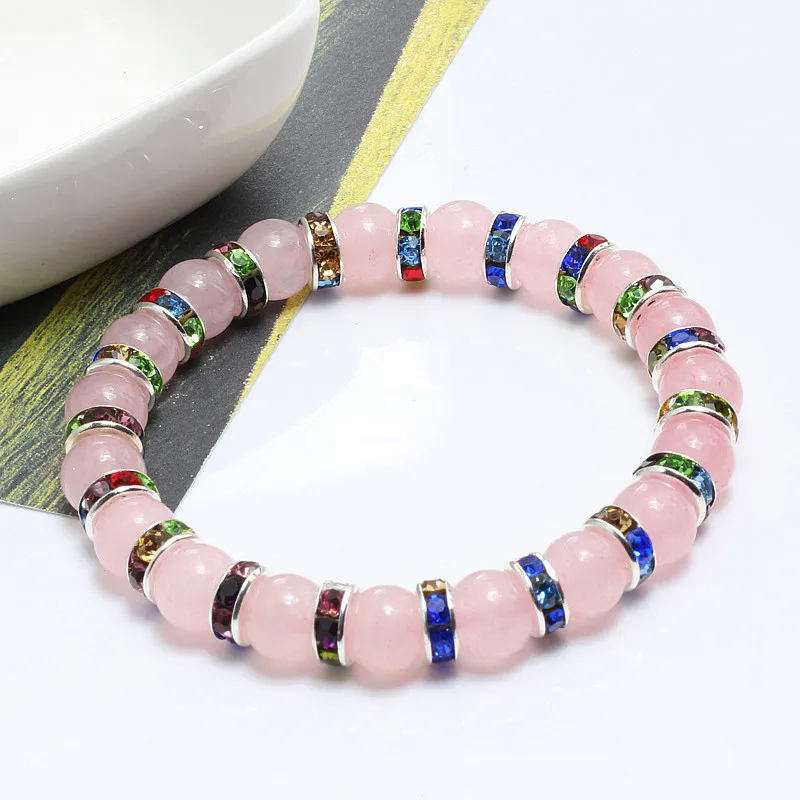 Luxury Pink Crystal Women Bracelets High Quality Charm Natural Stone Bead Bracelets&Bangles Elastic Rope Men Prayer Jewelry Gift
Luxury Pink Crystal Women Bracelets High Quality Charm Natural Stone Bead Bracelets&Bangles Elastic Rope Men Prayer Jewelry Gift