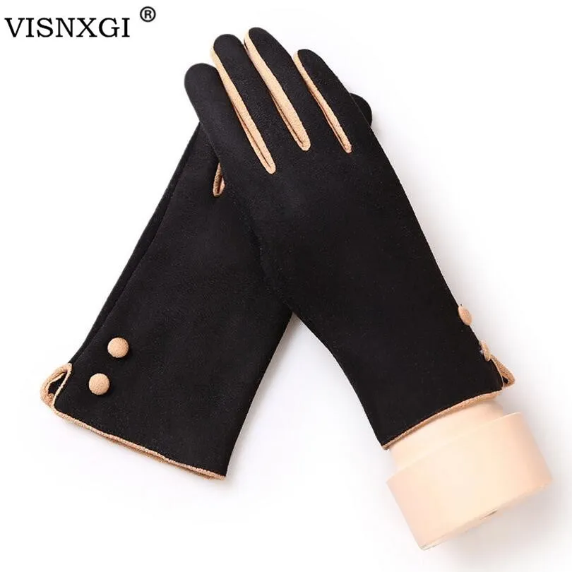 VISNXGI Women Suede Gloves Winter Touched Screen Full Finger Warm Wrist Mittens Driving Ski Windproof Soft Buttons Thick Guantes
VISNXGI Women Suede Gloves Winter Touched Screen Full Finger Warm Wrist Mittens Driving Ski Windproof Soft Buttons Thick Guantes
