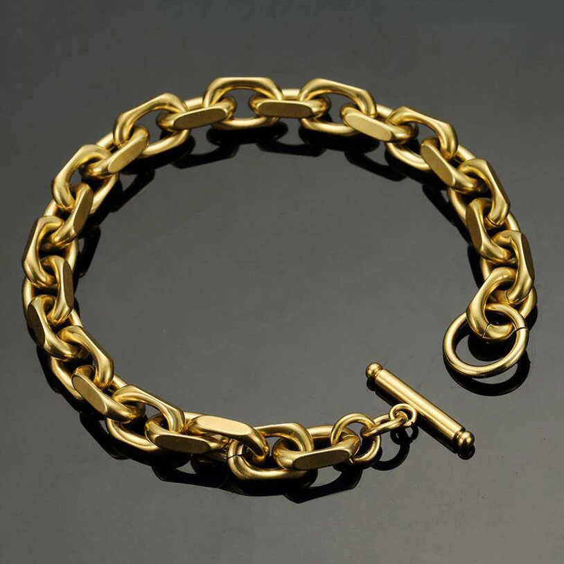 Fashion Gold Silver Black Color Stainless Steel Cuban Link Bracelet Curb Chain Bracelet For Men Women Hippie Hip hop Jewelry
Fashion Gold Silver Black Color Stainless Steel Cuban Link Bracelet Curb Chain Bracelet For Men Women Hippie Hip hop Jewelry