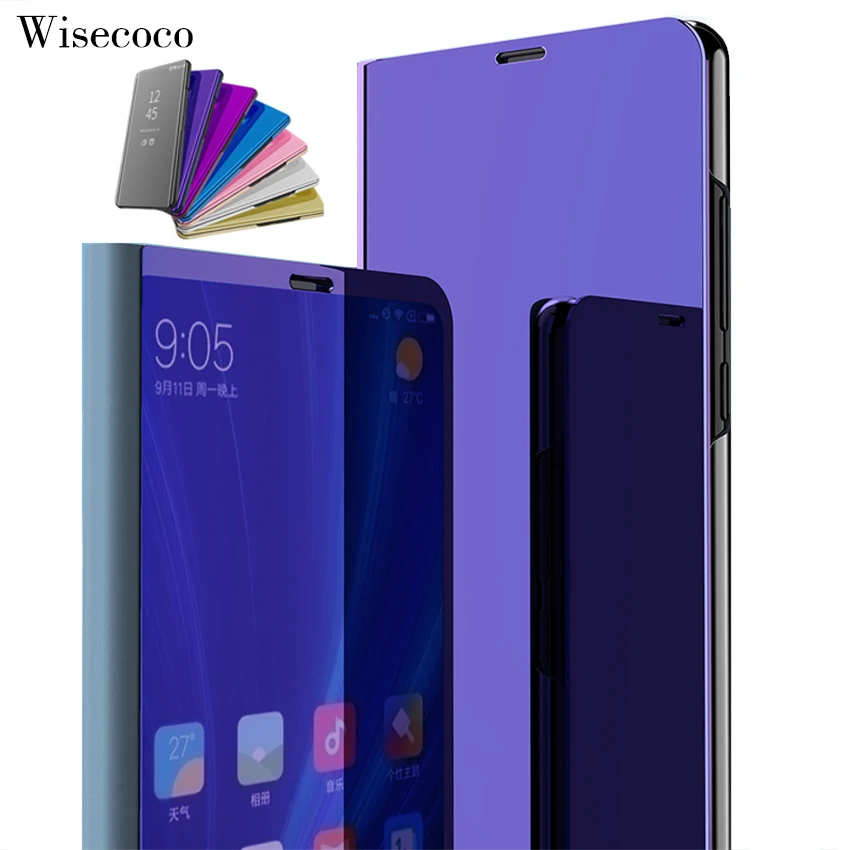 Чехол для Xiaomi Redmi 4x роскошный флип стенд сенсорный кожаный mi ror View 360 полная защита