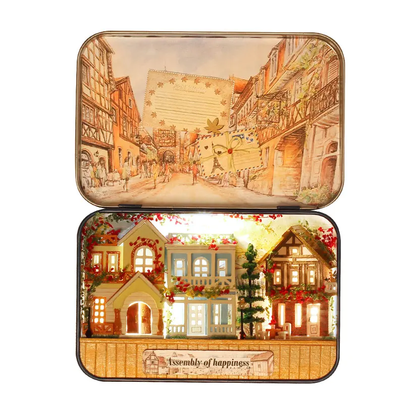 New Box Theatre Nostalgic Theme Miniature Scene Wooden Miniature Puzzle Toy DIY Doll House Furnitures Countryside Notes T-OO6
New Box Theatre Nostalgic Theme Miniature Scene Wooden Miniature Puzzle Toy DIY Doll House Furnitures Countryside Notes T-OO6