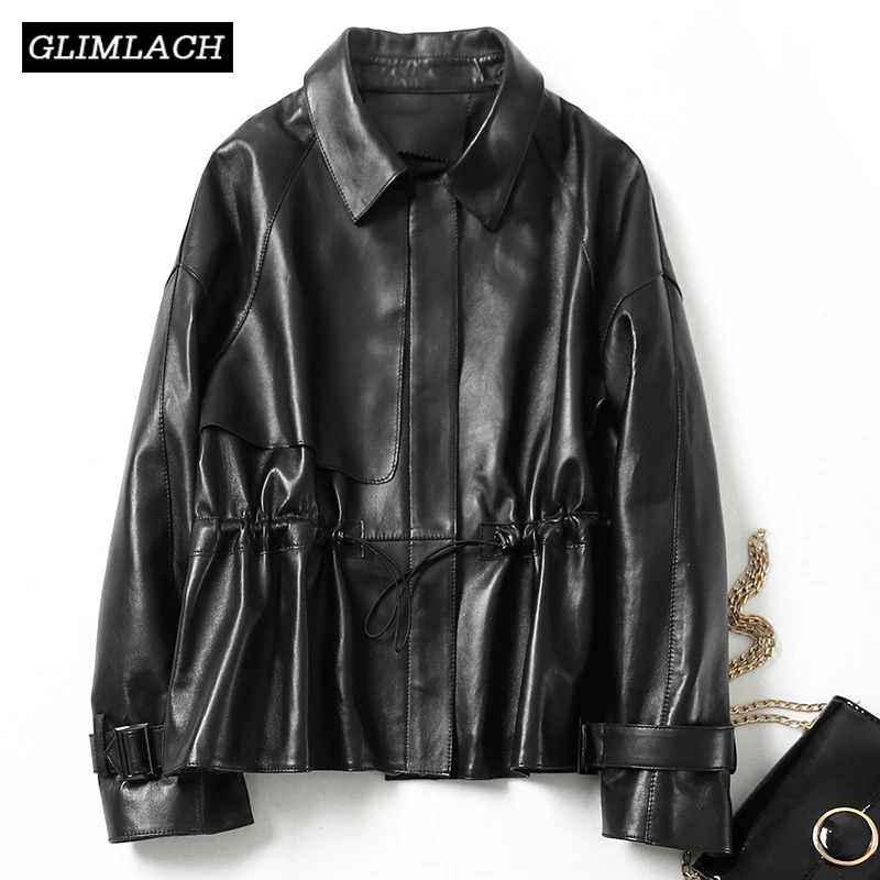 Sheepskin Oversize Loose Drawstring Genuine Leather Jacket Women Fashion Casual Long Sleeve Real Leather Coat Lady Streetwear
Sheepskin Oversize Loose Drawstring Genuine Leather Jacket Women Fashion Casual Long Sleeve Real Leather Coat Lady Streetwear
