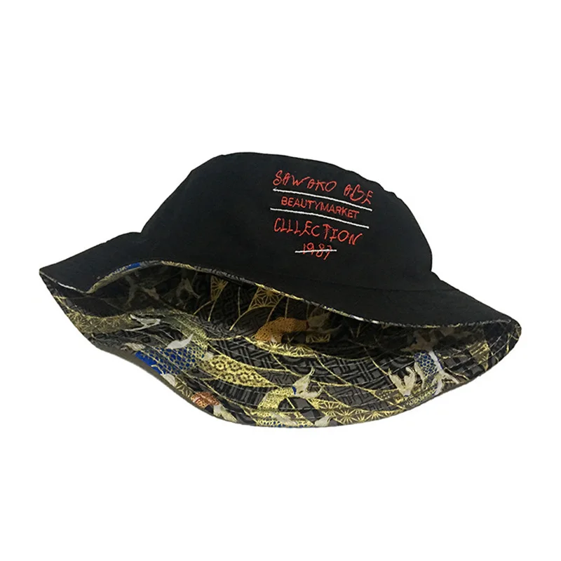 Korean Street Style Man Double Sided Bucket Hat Embroidery Japan Fashion Summer Vintage Fisherman Hat Woman Flat Beach Cap
Korean Street Style Man Double Sided Bucket Hat Embroidery Japan Fashion Summer Vintage Fisherman Hat Woman Flat Beach Cap
