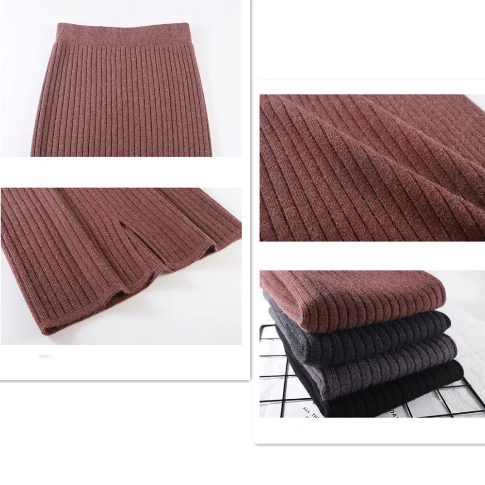 Women's skirt For Autumn & Winter 2019 New Casual Knitting Split Package Hip Slim One Step Skirt Free Size High Quality
Women's skirt For Autumn & Winter 2019 New Casual Knitting Split Package Hip Slim One Step Skirt Free Size High Quality