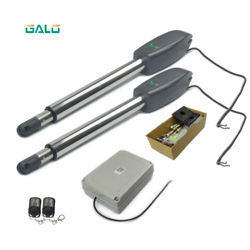 GALO AC110V/AC220V 400kg per leaf dual automatic electrical swing gate opener for home butterfly metal or Woody Gate
GALO AC110V/AC220V 400kg per leaf dual automatic electrical swing gate opener for home butterfly metal or Woody Gate