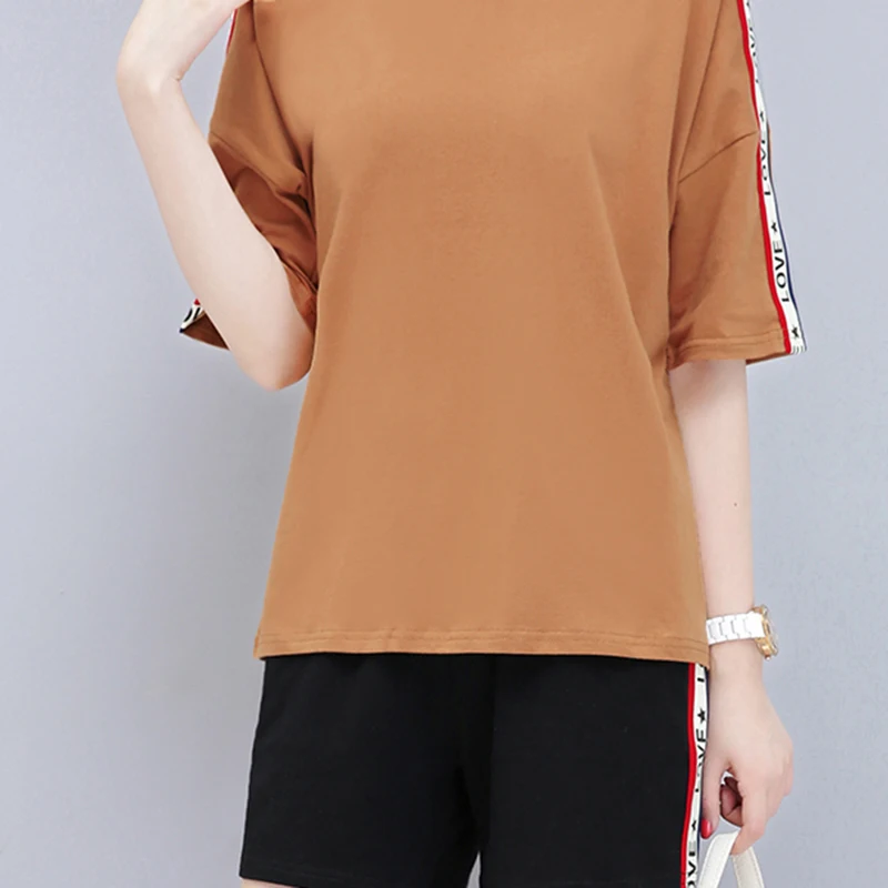 New Summer Women Clothing Suit Jacket Turtleneck T Shirt Short Sleeved Pants Pants Py Age Large Size Was Thin Hot Suit ZDJ11
New Summer Women Clothing Suit Jacket Turtleneck T Shirt Short Sleeved Pants Pants Py Age Large Size Was Thin Hot Suit ZDJ11