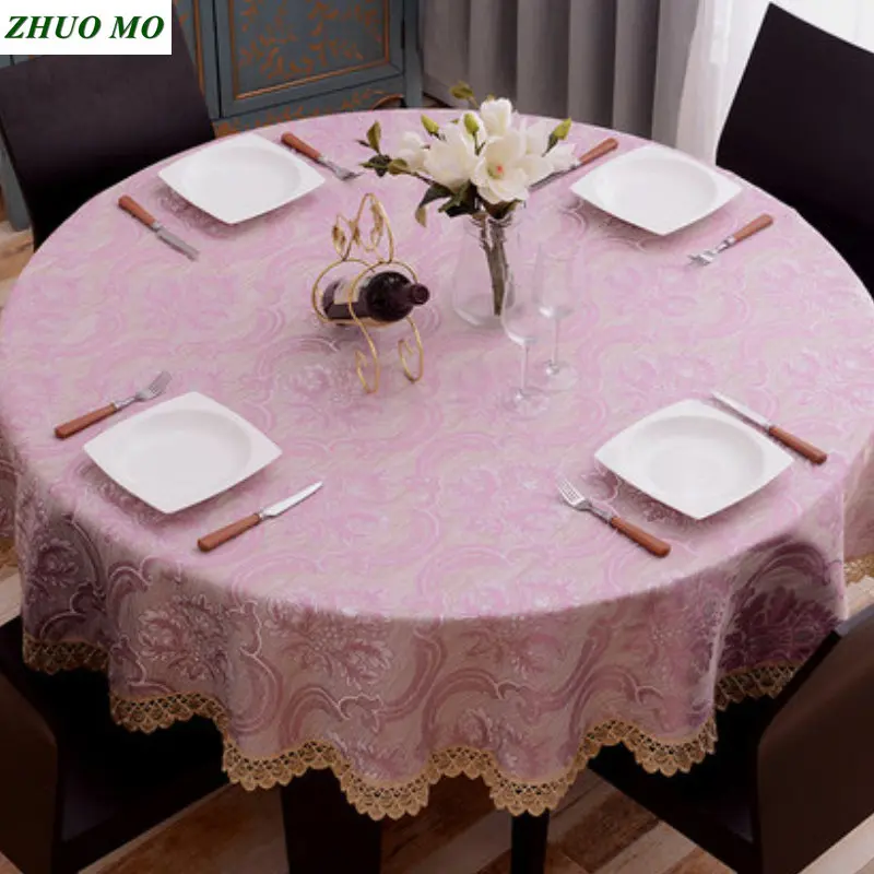 European Round table cloth cover with Lace Wedding decoration dining table kitchen accessories for home Rectangular tablecloth
European Round table cloth cover with Lace Wedding decoration dining table kitchen accessories for home Rectangular tablecloth