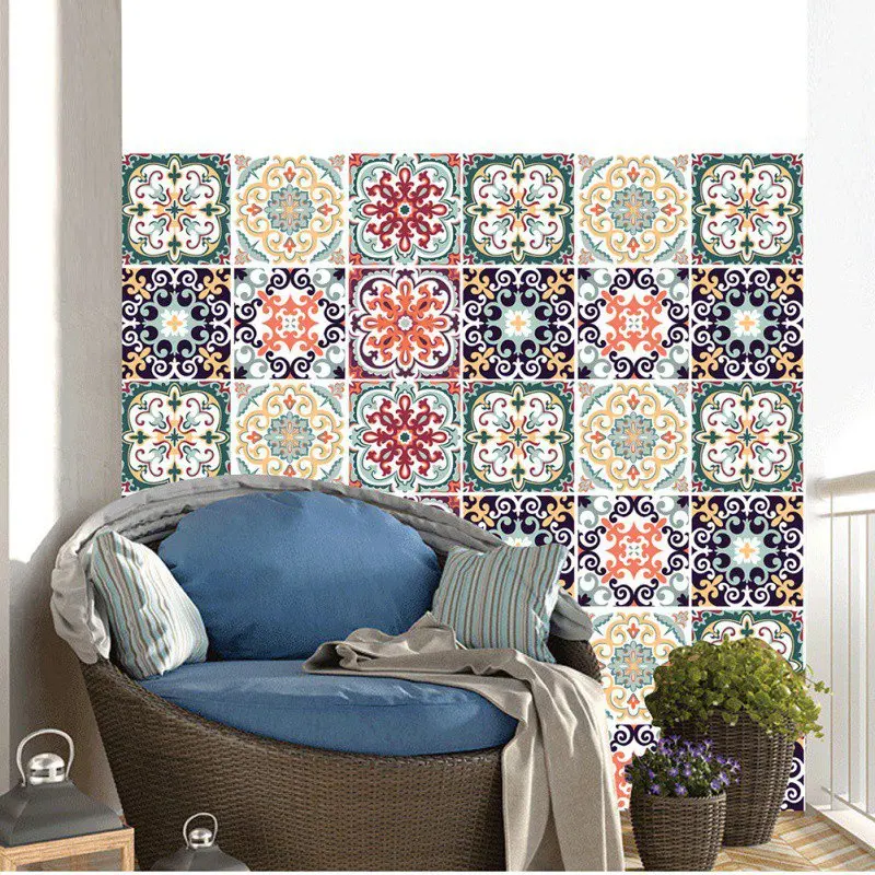 Марокканский стиль DIY мозаика настенная плитка стикер s линия талии наклейка