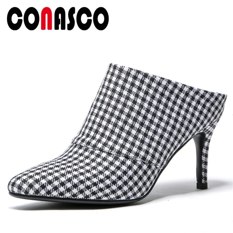 CONASCO Fashion Women Slingbacks Pumps Party Wedding High Heels Shoes Woman Pointed Toe Top Quality Mules Shoes New Pumps
CONASCO Fashion Women Slingbacks Pumps Party Wedding High Heels Shoes Woman Pointed Toe Top Quality Mules Shoes New Pumps