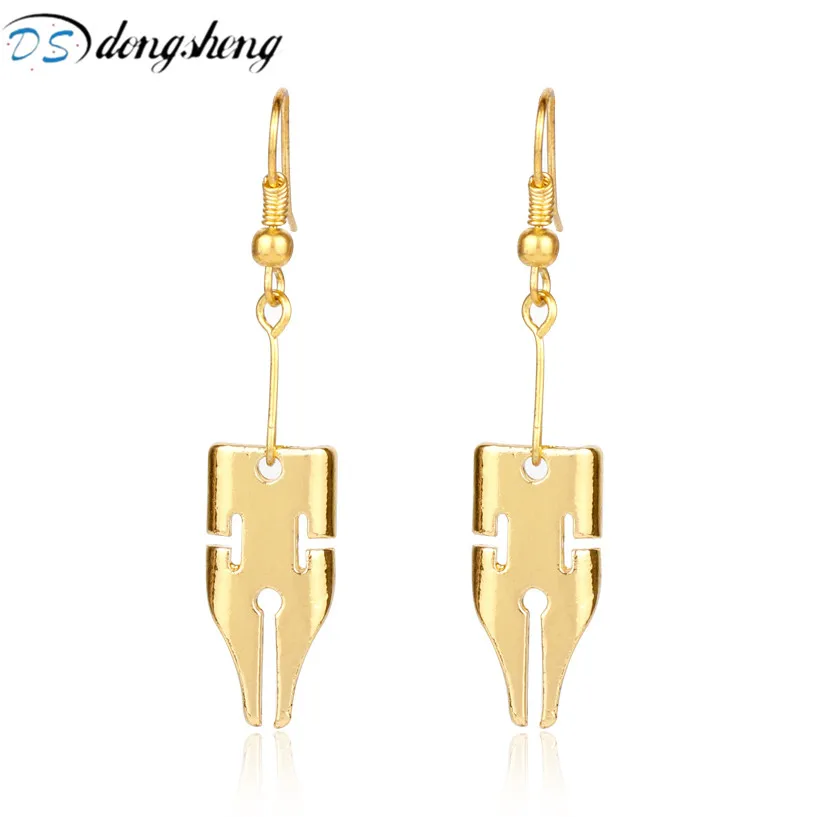 dongsheng Fashion Women's Earring Gold Color Writing Pen Nib Writer Drop Earrings For Women Girls Dangle Pendant Xmas Gift
dongsheng Fashion Women's Earring Gold Color Writing Pen Nib Writer Drop Earrings For Women Girls Dangle Pendant Xmas Gift