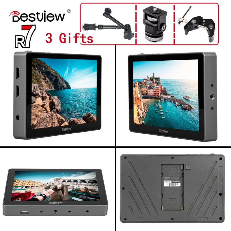 Bestview R7 7 inch 4K HDMI-compatible Monitor LCD Full Touch Screen 1920x1200 Video Camera DSLR Monitor for Canon Nikon Sony
Bestview R7 7 inch 4K HDMI-compatible Monitor LCD Full Touch Screen 1920x1200 Video Camera DSLR Monitor for Canon Nikon Sony