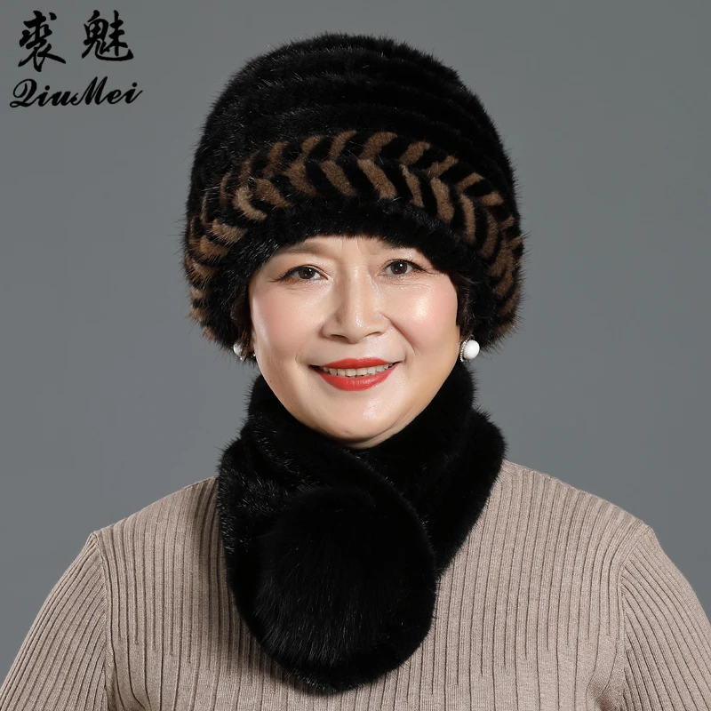 Lady Winter Genuine Mink Fur Hats Scarves With Real Fox Ball Knit Women Warm Natural Fur Caps Scarves Sets 2 Pieces Hat Muffle
Lady Winter Genuine Mink Fur Hats Scarves With Real Fox Ball Knit Women Warm Natural Fur Caps Scarves Sets 2 Pieces Hat Muffle