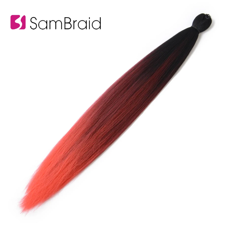 Плетеные волосы из синтетического волокна Sambraid антибактериальные пряди для