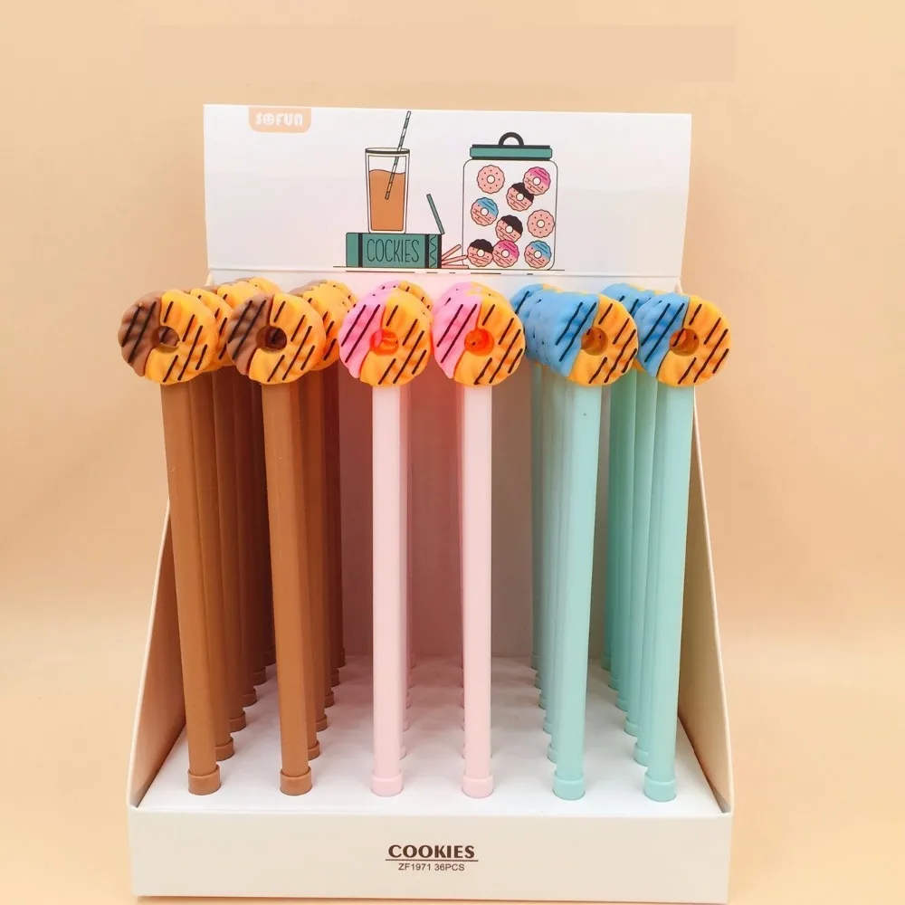 36pcs/set Cartoon Doughnut Donut Cookies Gel Pens Signature Pen School Students Supplies Promotion Party Gifts Stationery
36pcs/set Cartoon Doughnut Donut Cookies Gel Pens Signature Pen School Students Supplies Promotion Party Gifts Stationery