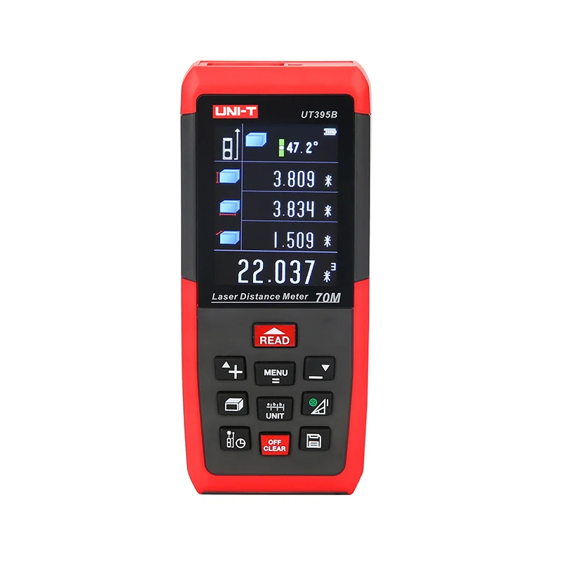 Лазерный дальномер UNI T UT395B, 70 м, лазерный дальномер, ленточный дальномер, измерительный уровень, инструмент для измерения площади и объема, ...
Лазерный дальномер UNI T UT395B, 70 м, лазерный дальномер, ленточный дальномер, измерительный уровень, инструмент для измерения площади и объема, ...