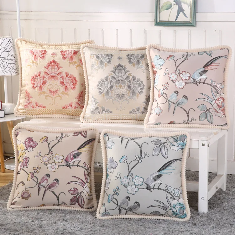 Thickening The Royal luxury high precision flower bird pillow cover chair pillow case car Brand cushion cover decoartive pillows
Thickening The Royal luxury high precision flower bird pillow cover chair pillow case car Brand cushion cover decoartive pillows