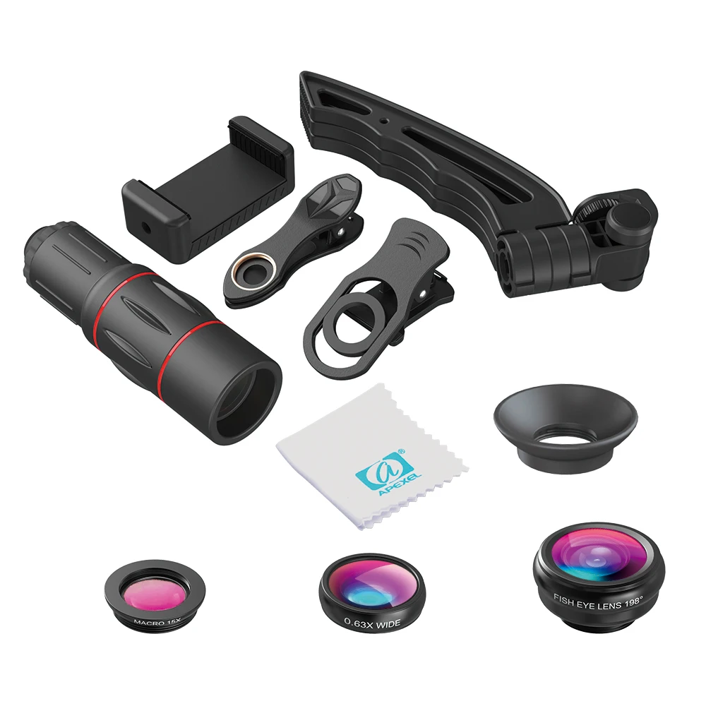 APEXEL 18x25 telescope lens monocular+3 IN 1 phone lens+ mini tripod for iPhone Samsung other smartphones Travel Hunting Sports
APEXEL 18x25 telescope lens monocular+3 IN 1 phone lens+ mini tripod for iPhone Samsung other smartphones Travel Hunting Sports