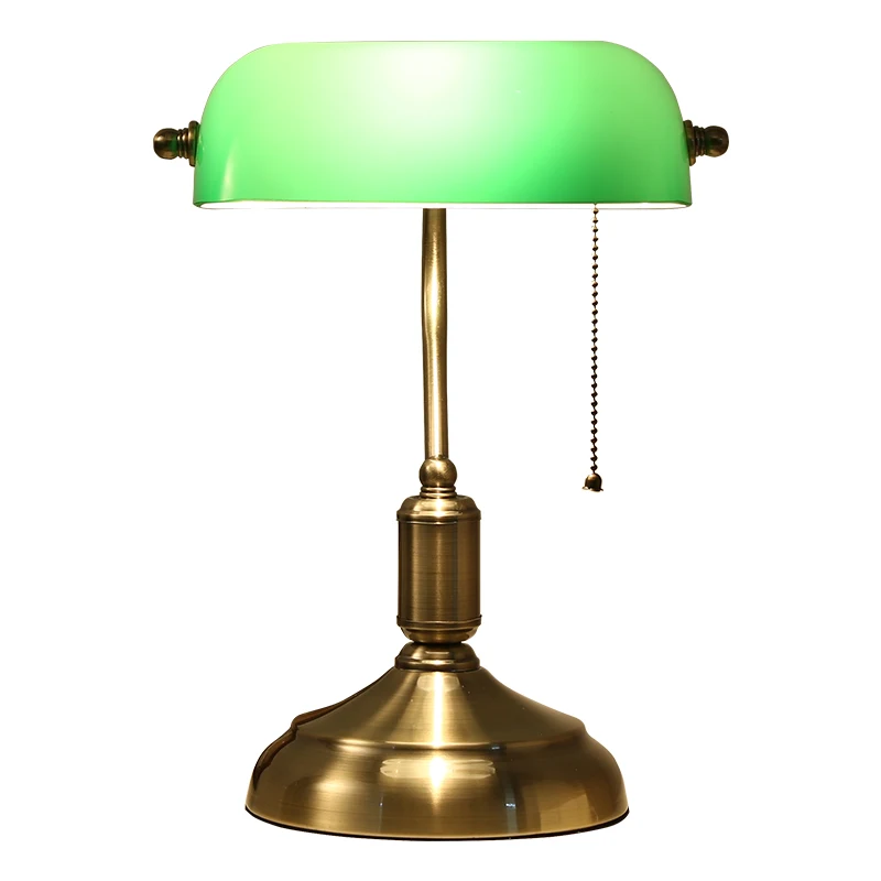 Chiang Kai-shek of Republic old Shanghai Bank table lamp Green Cover bedroom bedside study creative diffuse Cafe Retro Lamps
Chiang Kai-shek of Republic old Shanghai Bank table lamp Green Cover bedroom bedside study creative diffuse Cafe Retro Lamps