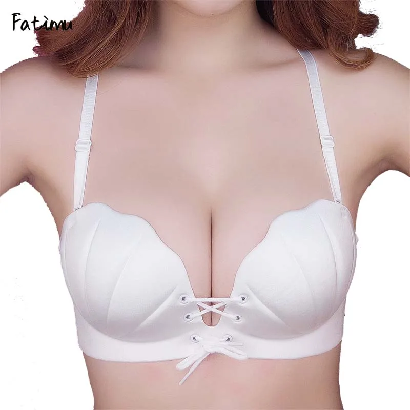 Fatimu Sexy Lady Solid Bras Women Push Up Bra Deep V Sexy Brassiere Seamless UnderWire Push Up Underwear Gather Bras 3/4 Cup
Fatimu Sexy Lady Solid Bras Women Push Up Bra Deep V Sexy Brassiere Seamless UnderWire Push Up Underwear Gather Bras 3/4 Cup