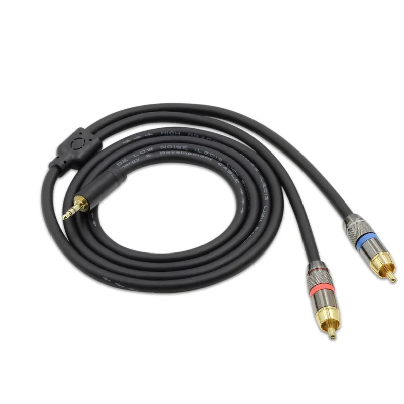 RCA Cable 2RCA To 3.5mm Audio Cable Male To Male For DJ Amplifiers Subwoofer Audio Mixer Home Theater DVD RCA AUX Adapter Cable
RCA Cable 2RCA To 3.5mm Audio Cable Male To Male For DJ Amplifiers Subwoofer Audio Mixer Home Theater DVD RCA AUX Adapter Cable