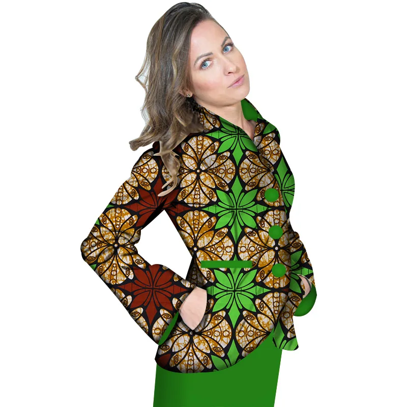 New African Print Coat for Women Clothes Traditional African Print Coat Tops Clothing Bazin Riche Button Pockets Coats WY2951
New African Print Coat for Women Clothes Traditional African Print Coat Tops Clothing Bazin Riche Button Pockets Coats WY2951