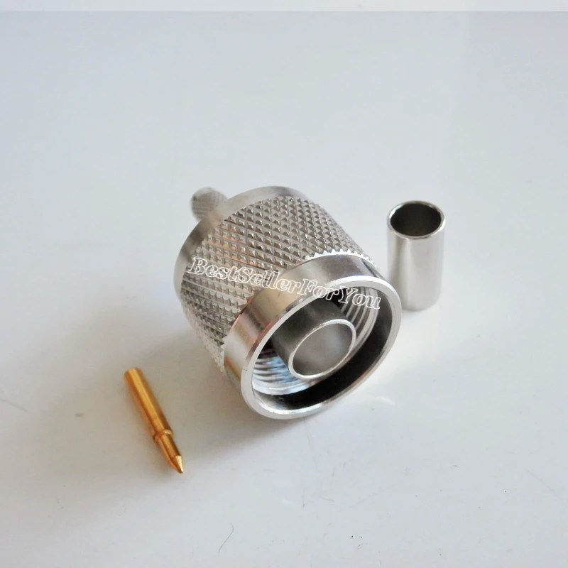 1Pcs N Male Plug straight Crimp RG58 RG142 RG223 LMR195 SYV50-3 cable RF Connector NEW
1Pcs N Male Plug straight Crimp RG58 RG142 RG223 LMR195 SYV50-3 cable RF Connector NEW