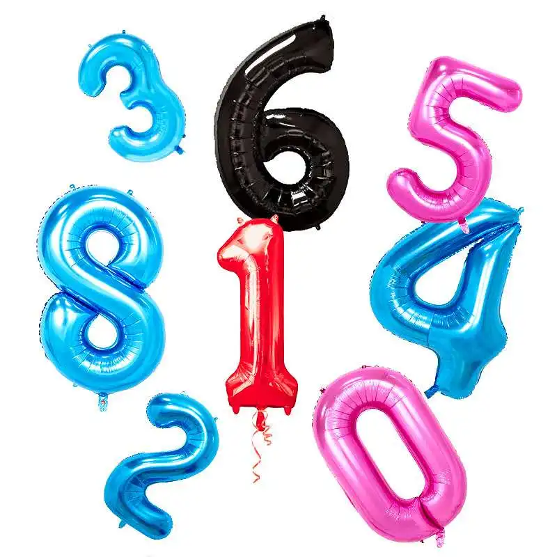 40inch Number Foil Balloons Large Helium Wedding Decoration Birthday Party Balloon Supplies Souvenirs Favors Golden Silver Pink
40inch Number Foil Balloons Large Helium Wedding Decoration Birthday Party Balloon Supplies Souvenirs Favors Golden Silver Pink