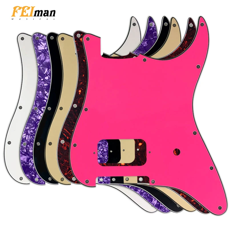 Feiman Guitar 11 Screw Holes Pickguards Suit For Fender Tom Delonge Strat Guitar US Spec Strat With Bridge Humbucker
Feiman Guitar 11 Screw Holes Pickguards Suit For Fender Tom Delonge Strat Guitar US Spec Strat With Bridge Humbucker