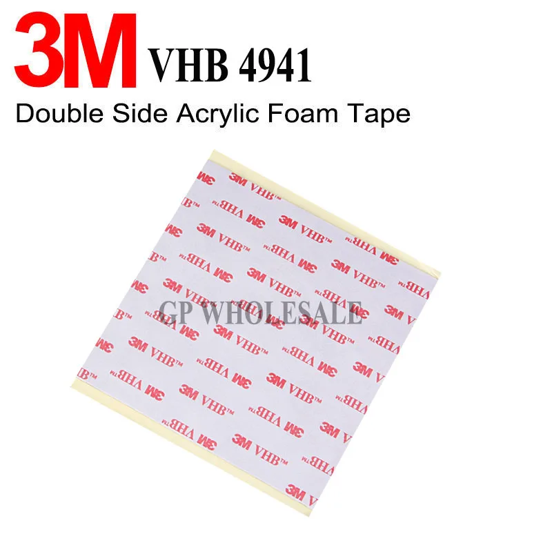 3M VHB 4941 Tape Multi-purpose Adhesive and Conformable Acrylic Foam Can Replace Mechanical Fasteners or liquid 100mmx100mm
3M VHB 4941 Tape Multi-purpose Adhesive and Conformable Acrylic Foam Can Replace Mechanical Fasteners or liquid 100mmx100mm