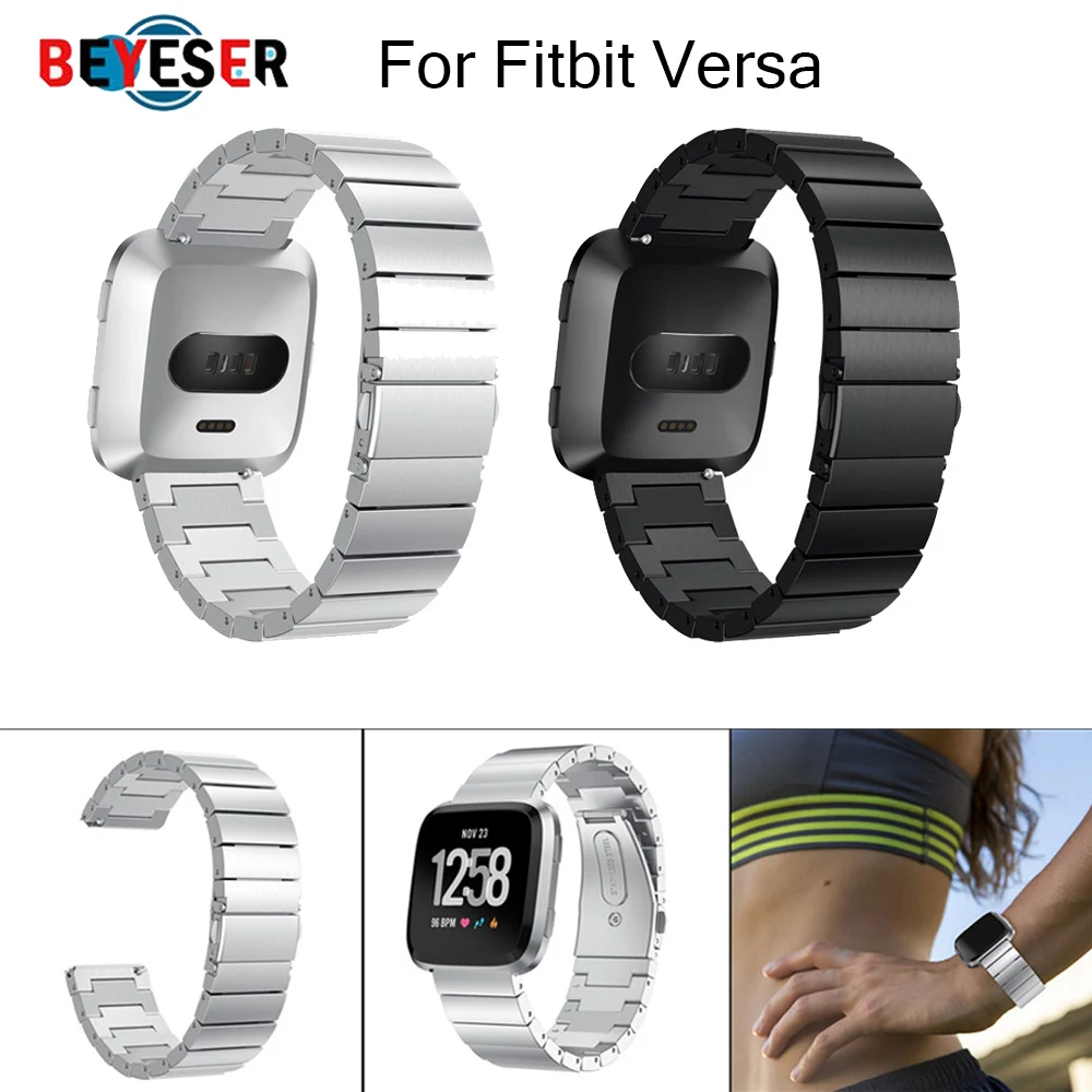 Stainless Steel Watch Strap For Fitbit Versa Versa 2 lite Band Screwless Bracelet Replacement Metal Wristbands watch Accessories
Stainless Steel Watch Strap For Fitbit Versa Versa 2 lite Band Screwless Bracelet Replacement Metal Wristbands watch Accessories