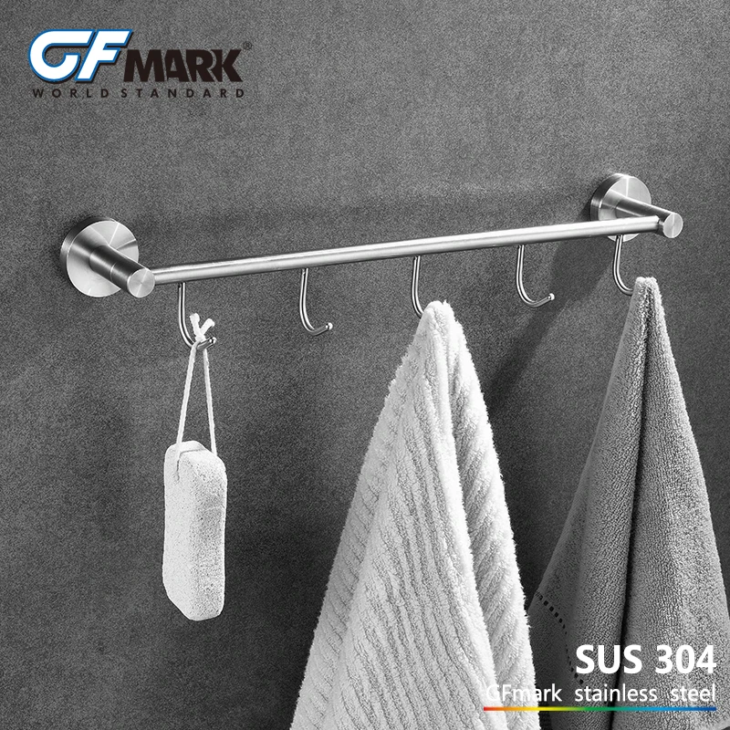 GFmark 3/4/5 Wall Hooks Stainless Steel Wall Mount Bathroom Hanger Kapstok Haken Gancho Pared Clothes Rack Kitchen Towel Hooks
GFmark 3/4/5 Wall Hooks Stainless Steel Wall Mount Bathroom Hanger Kapstok Haken Gancho Pared Clothes Rack Kitchen Towel Hooks