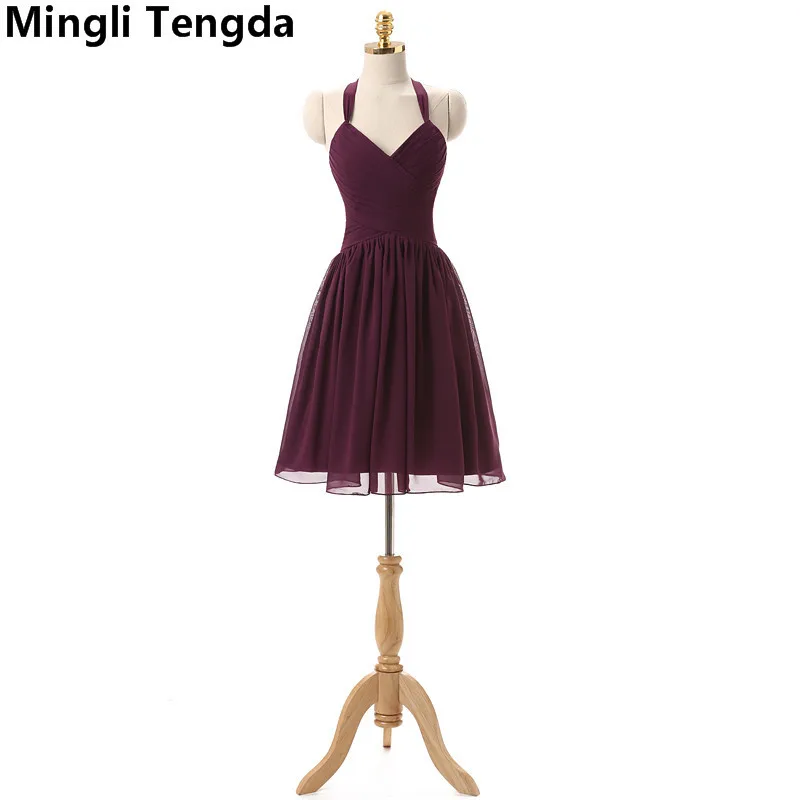 Mingli Tengda Chiffon Bridesmaid Dresses 2018 V-Neck Sweetheart Short Simple Bridesmaid Dress Sleeveless A-Linen Wedding Dress
Mingli Tengda Chiffon Bridesmaid Dresses 2018 V-Neck Sweetheart Short Simple Bridesmaid Dress Sleeveless A-Linen Wedding Dress
