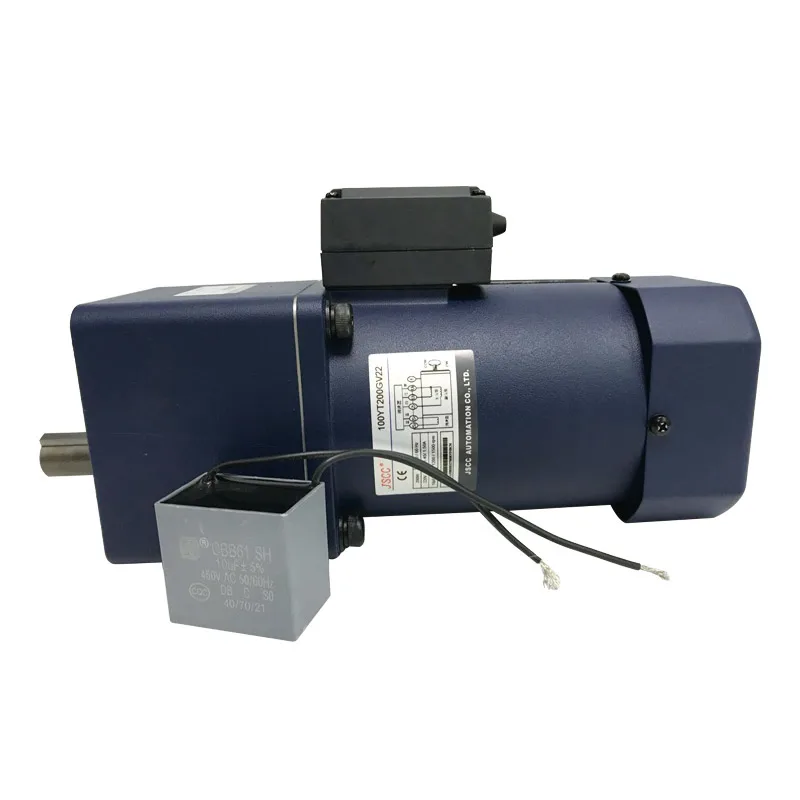 JSCC AC Speed Brake Motor 100YT200GV11/100YT200GV22 Single phase 110V~120V Speed Regulating Motor 200W
JSCC AC Speed Brake Motor 100YT200GV11/100YT200GV22 Single phase 110V~120V Speed Regulating Motor 200W