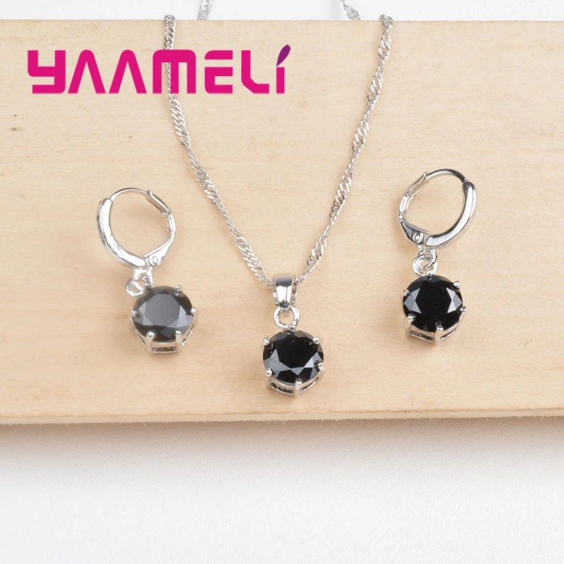 Hot Selling Elegant Weddings Jewelry Sets Shinning Crystal 925 Pure Silver Necklacel Pendants Earrings For Woman
Hot Selling Elegant Weddings Jewelry Sets Shinning Crystal 925 Pure Silver Necklacel Pendants Earrings For Woman