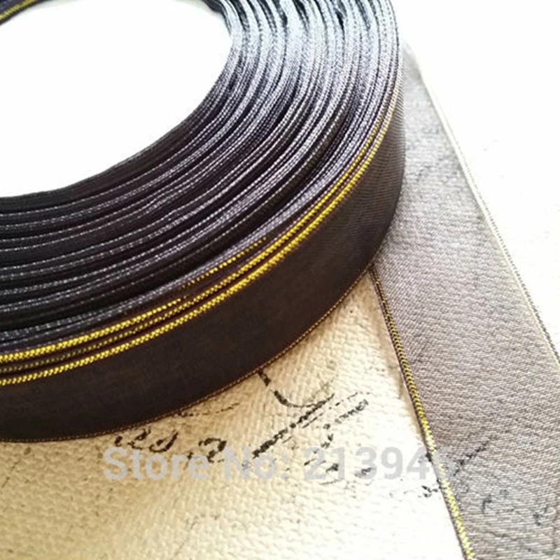 25MM 100Yards mix Black & White (Gold Edge) Silk Ribbon Riband Webbing DIY Jewelry Accessories
25MM 100Yards mix Black & White (Gold Edge) Silk Ribbon Riband Webbing DIY Jewelry Accessories