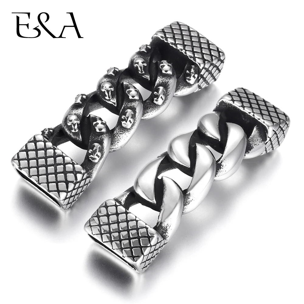 Stainless Steel Skull Connectors Extended Curved Connect 12*6mm Flat Leather for DIY Bracelet Findings Jewelry Making Supplies
Stainless Steel Skull Connectors Extended Curved Connect 12*6mm Flat Leather for DIY Bracelet Findings Jewelry Making Supplies