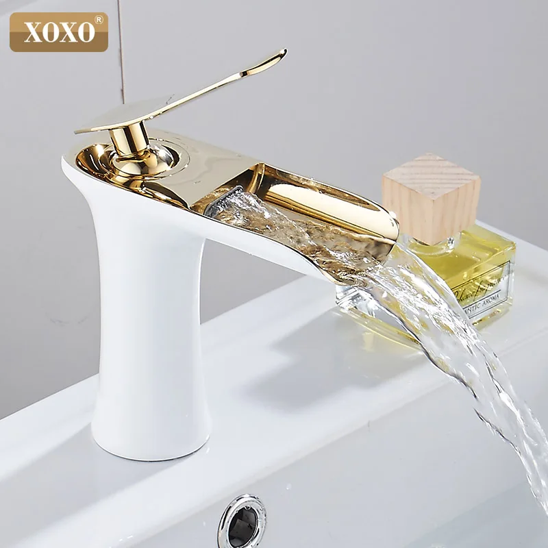 XOXO Basin Faucets Waterfall Bathroom Faucet Single handle Basin Mixer Tap Bath Faucet Brass Sink Water Crane Silver 83008
XOXO Basin Faucets Waterfall Bathroom Faucet Single handle Basin Mixer Tap Bath Faucet Brass Sink Water Crane Silver 83008