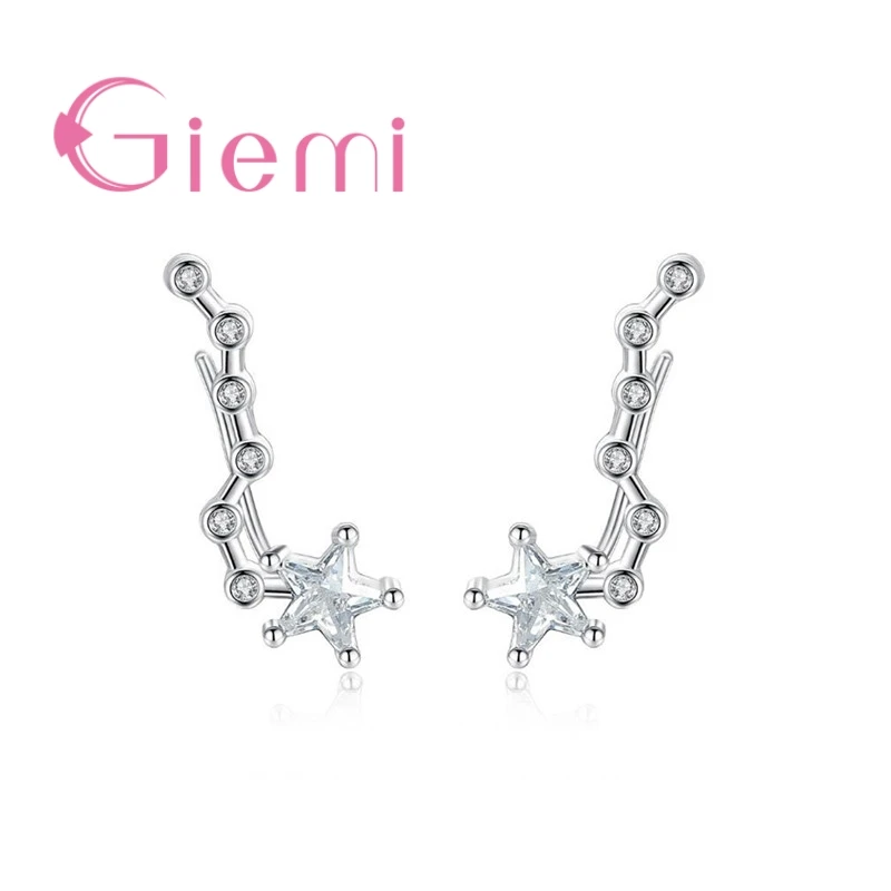 Special Design Pretty Star Shape 925 Sterling Silver Clip Earrings Jewelry Crystal For Women Female Clear Cubic Zirconia
Special Design Pretty Star Shape 925 Sterling Silver Clip Earrings Jewelry Crystal For Women Female Clear Cubic Zirconia