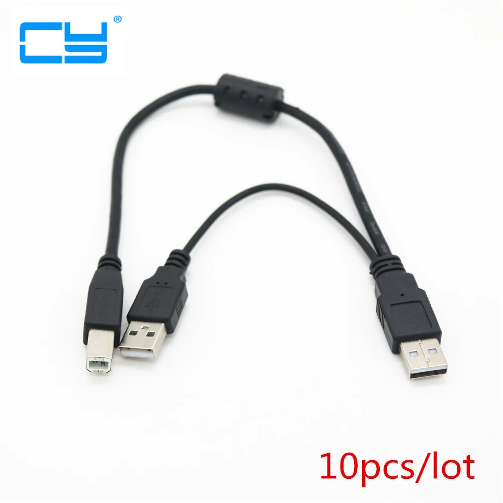 USB 2,0 A Male to B Male AM-BM с кабелем питания Y двойной USB A к одному принтеру USB B для портативный корпус для жесткого диска 30 см 1FT
USB 2,0 A Male to B Male AM-BM с кабелем питания Y двойной USB A к одному принтеру USB B для портативный корпус для жесткого диска 30 см 1FT