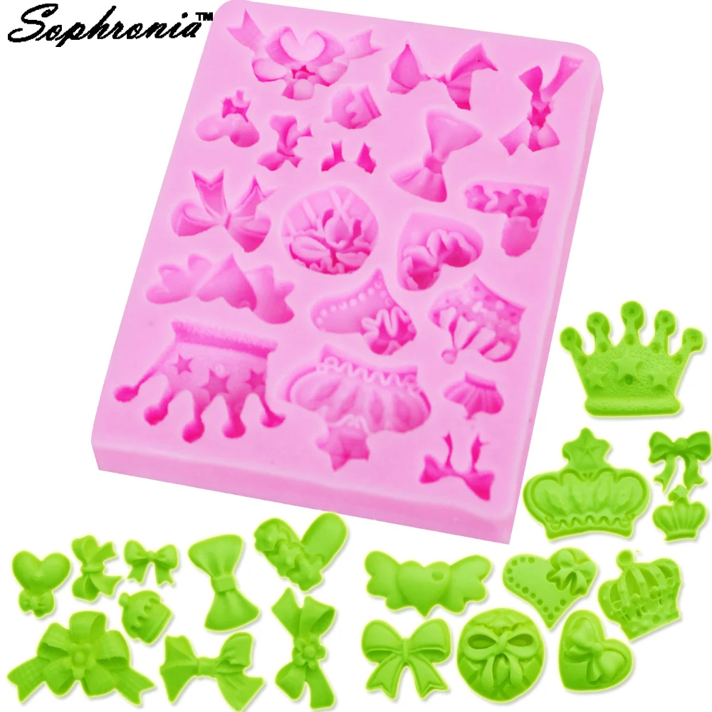 10PCS/SET M198 Cartoon Crown & Bow Tie Silicone Fondant 3D Cake Mold Cupcake Jelly Candy Chocolate Decoration Baking Tool Mould
10PCS/SET M198 Cartoon Crown & Bow Tie Silicone Fondant 3D Cake Mold Cupcake Jelly Candy Chocolate Decoration Baking Tool Mould