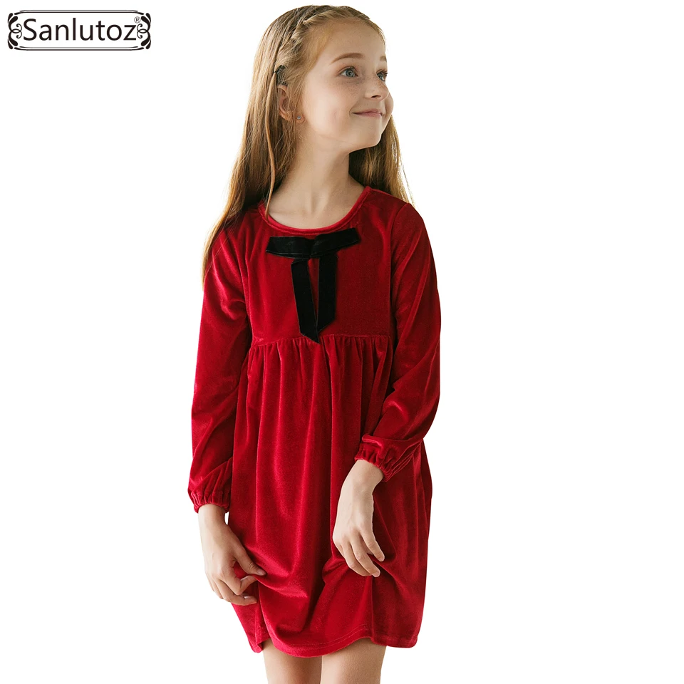 Sanlutoz Winter Girl Dress Bow Children Clothing Warm Kids Dress Toddler Brand 2017 Red Christmas Costume Party Wedding
Sanlutoz Winter Girl Dress Bow Children Clothing Warm Kids Dress Toddler Brand 2017 Red Christmas Costume Party Wedding