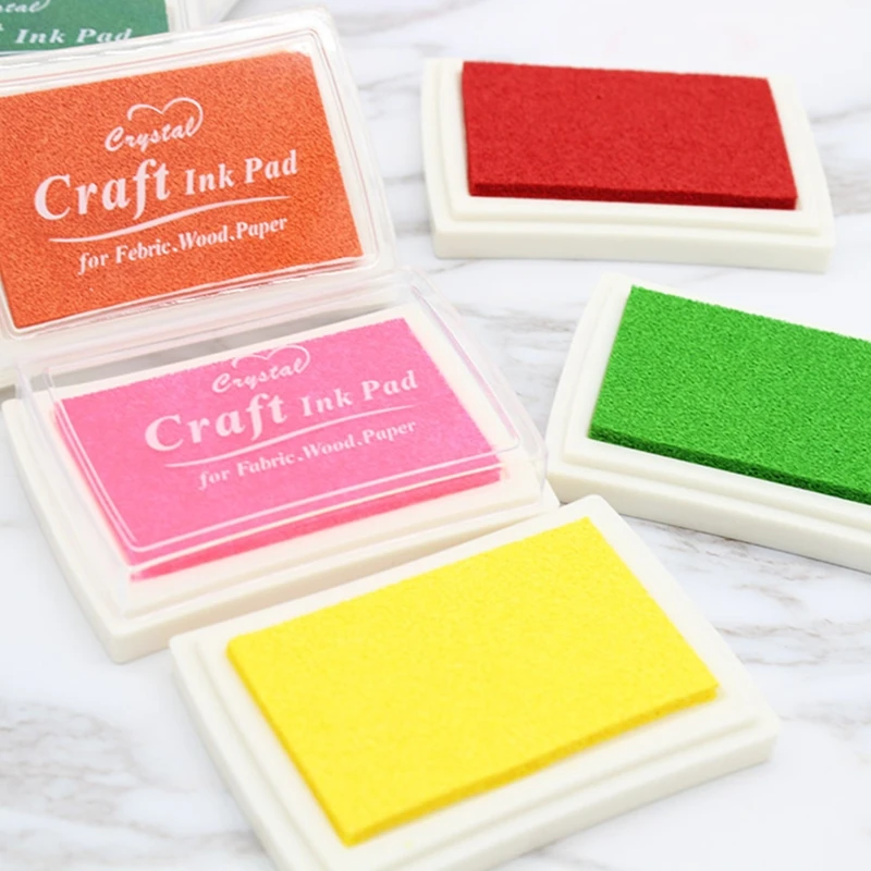 1pc Colored Inkpad DIY Carving Rubber Stamp Pad Fabric Wood Paper Artist Crystal Craft Ink Pad School Office Supply Stationery
1pc Colored Inkpad DIY Carving Rubber Stamp Pad Fabric Wood Paper Artist Crystal Craft Ink Pad School Office Supply Stationery