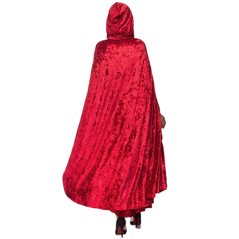 Womens Little Red Riding Hood Costume Adult Women Halloween Fantasia Little Red Costume Fancy Dress Up with Cape
Womens Little Red Riding Hood Costume Adult Women Halloween Fantasia Little Red Costume Fancy Dress Up with Cape