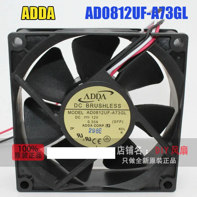Новый оригинальный охлаждающий вентилятор ADDA AD0812UF-A73GL, 12 В постоянного тока, 0,30 А, 80*80*25 мм, 8 см
Новый оригинальный охлаждающий вентилятор ADDA AD0812UF-A73GL, 12 В постоянного тока, 0,30 А, 80*80*25 мм, 8 см