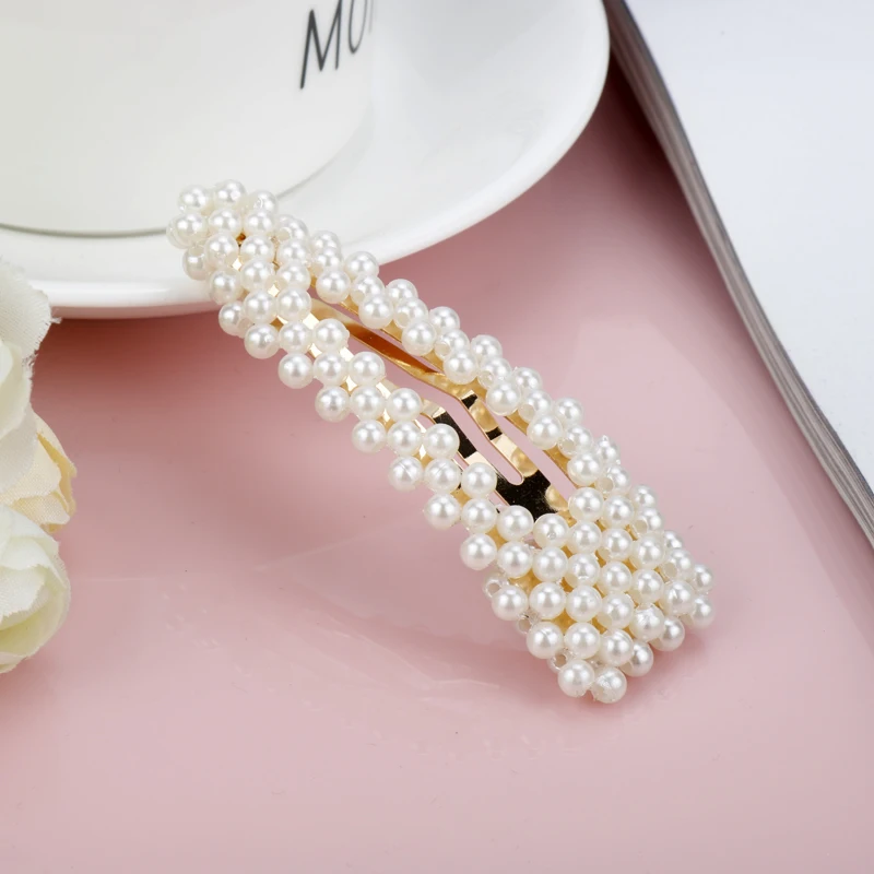 Fashion Jewelry Women Pearl Hair Clip Snap Hair Barrette Stick Hairpin Hair Styling Accessories For Women Girls Gift
Fashion Jewelry Women Pearl Hair Clip Snap Hair Barrette Stick Hairpin Hair Styling Accessories For Women Girls Gift